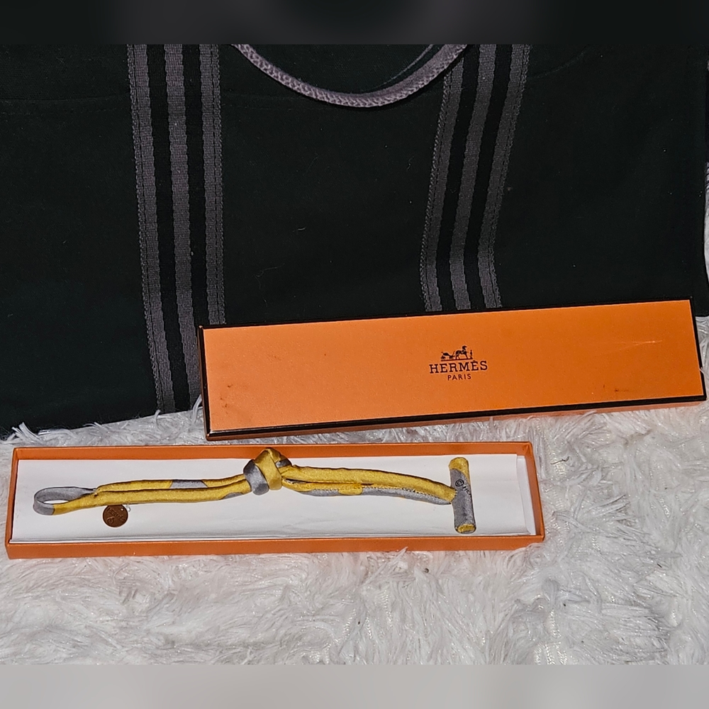 HERMES Knot Bridle Bracelet With Box